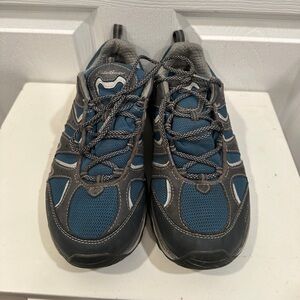 EDDIE BAUER Luka Pro Waterproof 10 Gray Teal Hiking Athletic Shoes Hikers GUC